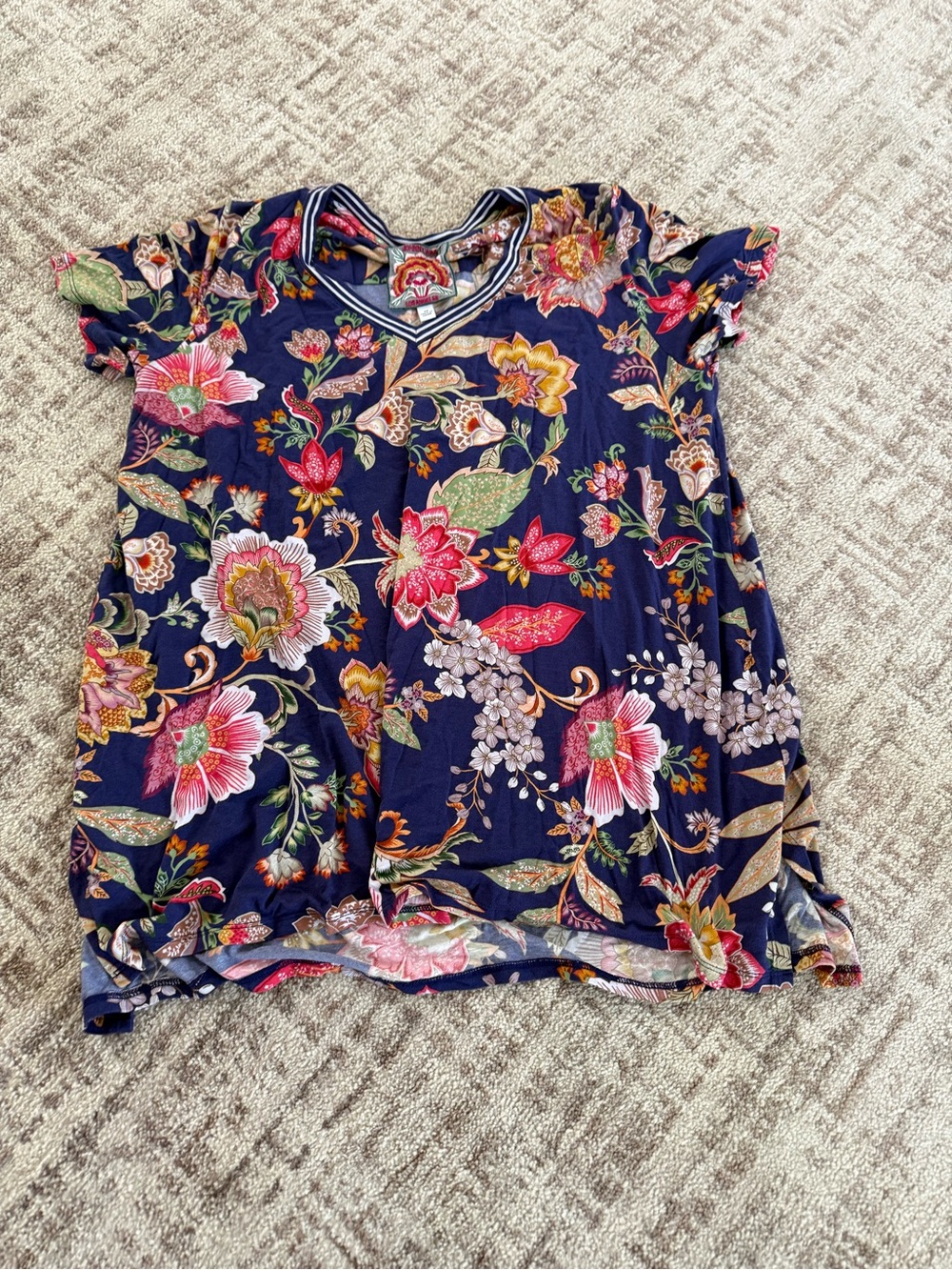 Johnny Was The Janie Favorite Tunic Tee-Shirt Floral - Picture 2 of 5